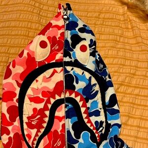 Bape zip up hoodie